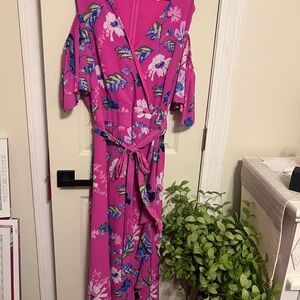 RACHEL Rachel Roy Pink and Blue Floral Dress